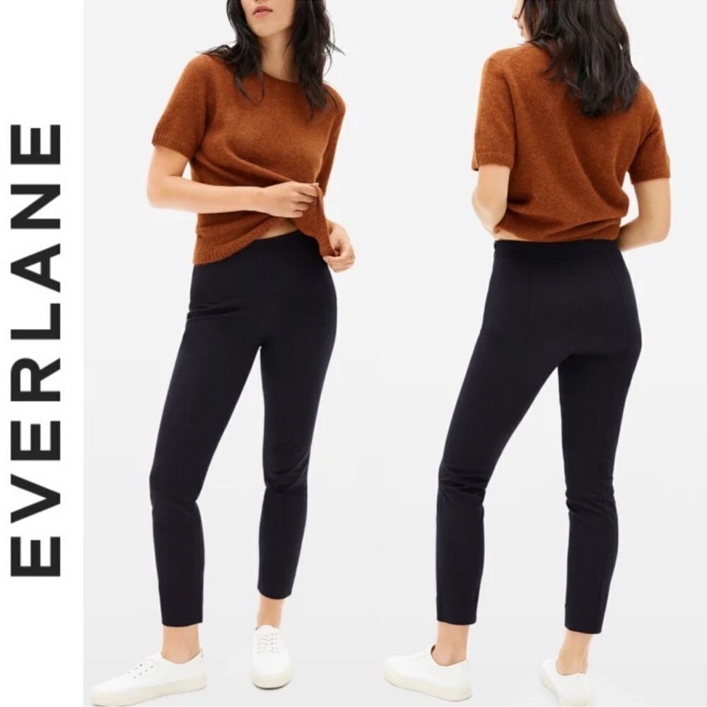 Everlane Ponte Black Cropped Stretch Pant Size 12